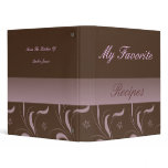 Mocha Pink Recipe Book binders