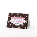 Mocha Pink WEDDING in Fabulous Las Vegas Card