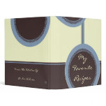 Mocha Serene Circles Recipe Book binders