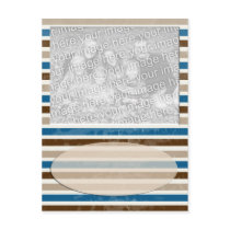 mocha stripe postcards