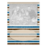mocha stripe postcard