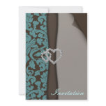 mocha wedding invitation