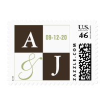 Mocha Wedding Stamps