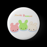 Mochi Bunnies button buttons