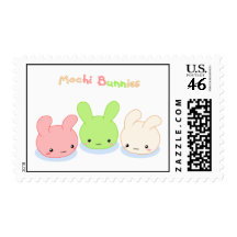 Mochi Bunnies Trio Stamp