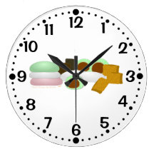 Mochi Lovers Rice Cakes Kitchen Clock w/Minutes