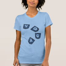 Mock Denim Pockets - Yoga T-Shirts (petite)