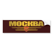 Mockba (Moscow) Flag Bumper Stickers
