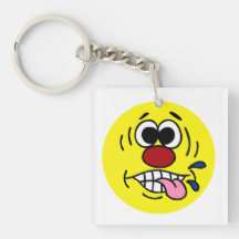 Mocking Face: Ha Ha I just quit my job Acrylic Key Chain