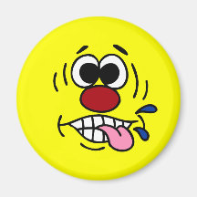 Mocking Face: Ha Ha I just quit my job Refrigerator Magnet