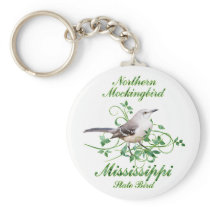 Mockingbird Mississippi State Bird keychains