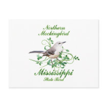Mockingbird Mississippi State Bird Post Cards