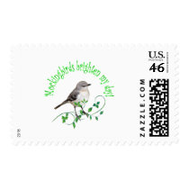 Mockingbirds Brighten My Day stamps