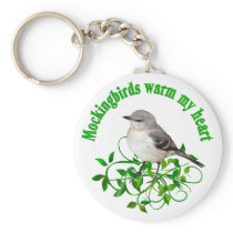 Mockingbirds warm my Heart keychains