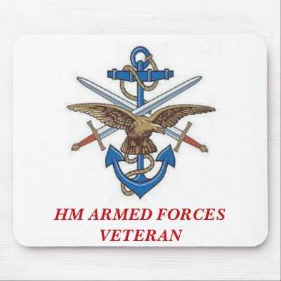 MOD10, HM ARMED FORCES VETERAN Mousepad