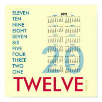 Mod 20 TWELVE (2012) Poster Calendar posters