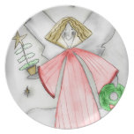 mod angel - 1 dinner plate