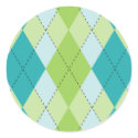 Mod Argyle Stickers
