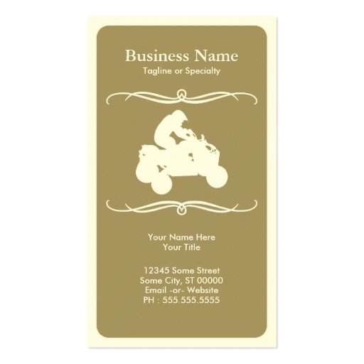 mod atv business card template
