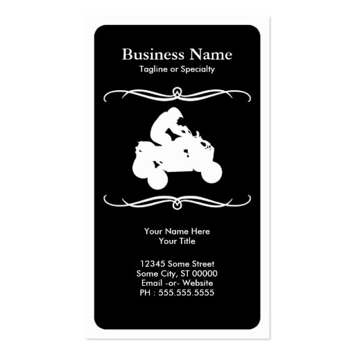 mod atv business cards (front side)