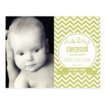 Mod Baby Birth Announcement - Sage postcards