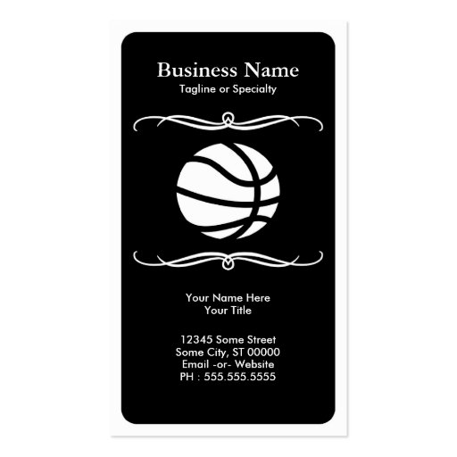 mod basketball business card templates (front side)