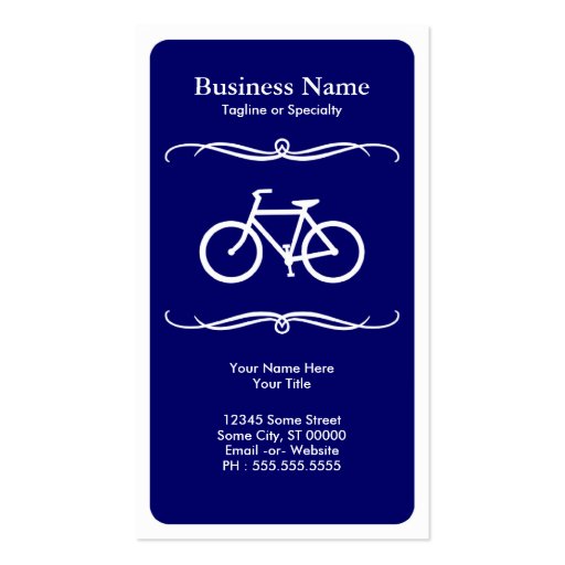 mod bicycle business card