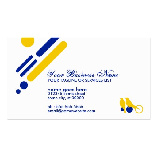 mod birds business card template (back side)