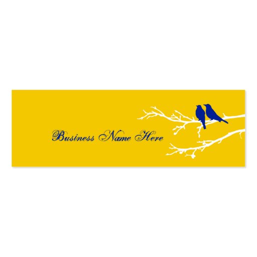 mod birds business card template (front side)