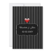 Black and white wedding invites by mgdezigns