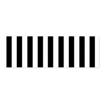 Mod Black and White Stripes Pattern Business Card