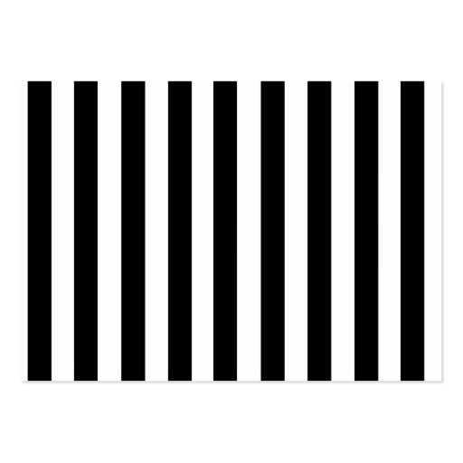 Mod Black and White Stripes Pattern Business Cards