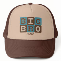 MOD Blocks Big Bro - Blue & Brown Personalized Hat
