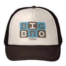 MOD Blocks Big Bro - Blue & Brown Personalized Hat