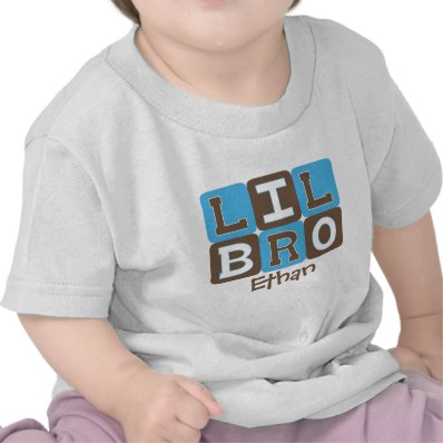 MOD Blocks Lil Bro - Blue & Brown Personalized Shirt