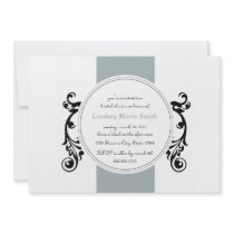 mod bridal shower invitation