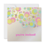 Mod bubbles/contemporary Invitations