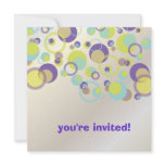 Mod bubbles/contemporary Invitations