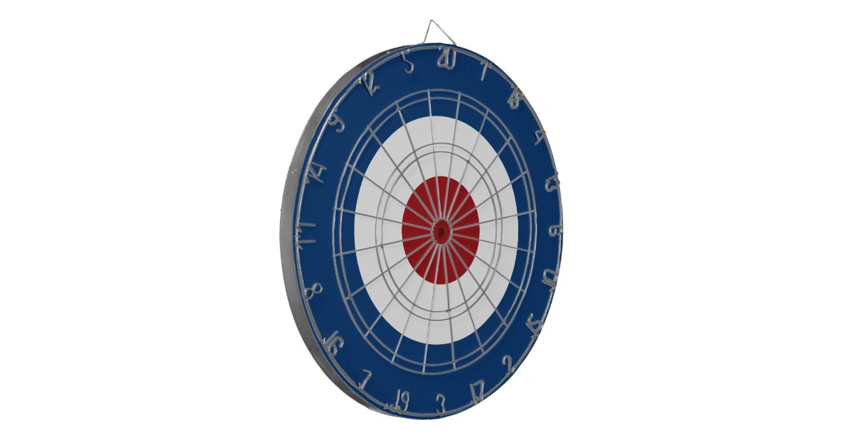 Mod Bullseye Archery Target Dartboard With Darts Zazzle