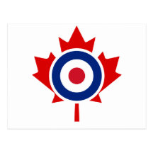 Mod Canada Curling Hockey Target Postcards
