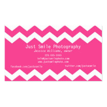 Mod Chevron business cards