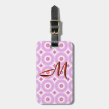 Mod Chic Pink Pattern Luggage Tag