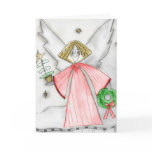 Mod Christmas Angel Greeting Card