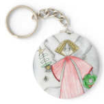 Mod Christmas Angel Keychain