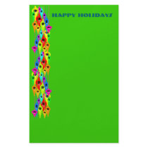 Mod Christmas Stationary Invitations and More Personalized Stationery
