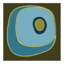 Mod Circle 6 - Art Print by PureDecor Mod Circle 6 - Art Print