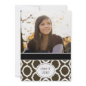 Mod Circles Graduation Announcements [Chocolate]