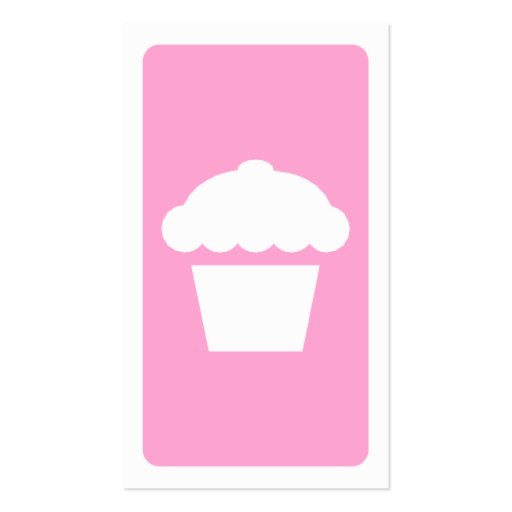 mod cupcake business card template (back side)