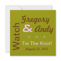 Mod Custom Wedding Invitation