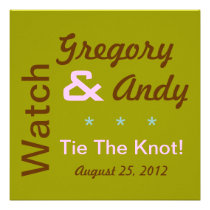 Mod Custom Wedding Invitation invitations